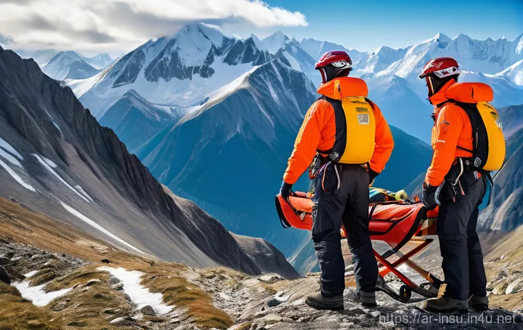 산악구조보험 활용법 - **Mountain Hiker's Serenity:**
A breathtaking panoramic view of a vast, majestic mountain range ... 산악구조보험 활용법 - **Mountain Hiker's Serenity:**
A breathtaking panoramic view of a vast, majestic mountain range ...