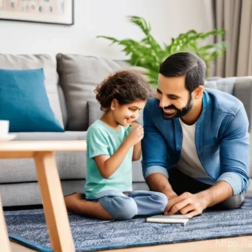 Home 20 보험 세금 절약 방법 - **Prompt:** A serene and prosperous Arab family, consisting of a father and mother (in their late 30...